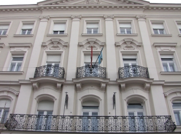 Hotel Pannónia, homlokzat falazás - Sopron